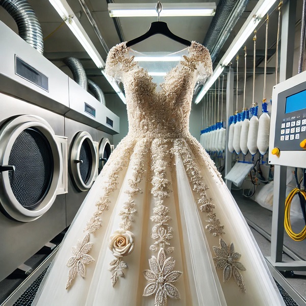 dry cleaning wedding dress