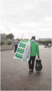 laundry being delivered in kings cross