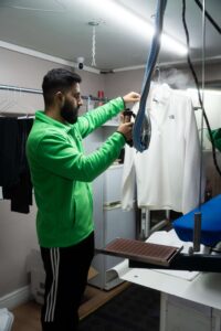 Ironing service in our Kings Cross facility